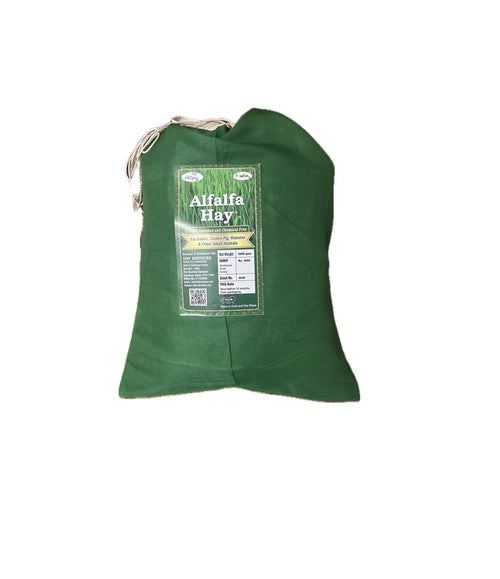 Alfalfa Hay, Food for Rabbits, Guinea Pig, Hamsters and Other Small Animals (1 kg)