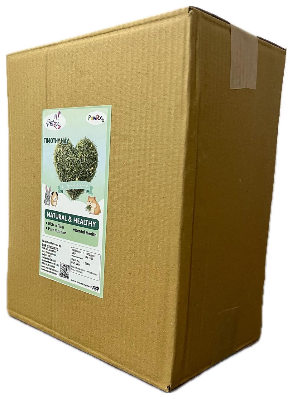 PETZEE Timothy Hay Food For Rabbits, Guinea Pig, Hamsters And Other Small Animals (1kg)